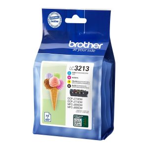 Brother LC3213 Value Pack - Pack de 4 - preto, amarelo, azul cyan, magenta - original - tinteiro