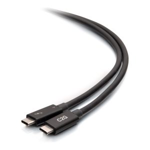 C2G 2.5ft Thunderbolt 4 USB C Cable - USB C to USB C - 40Gbps - M/M - Cabo Thunderbolt - USB-C (M) para USB-C (M) - USB…
