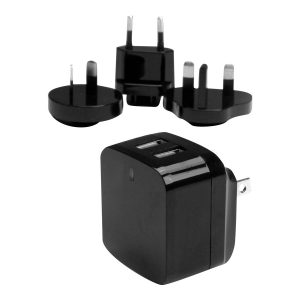 Startech Travel USB Wall Charger - 2 Port - Black - Universal Travel Adapter - International Power Adapter - USB…