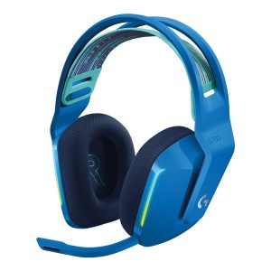 Logitech G G733 LIGHTSPEED Wireless RGB Gaming Headset - Auscultadores - tamanho completo - 2,4 GHz - sem fios - azul