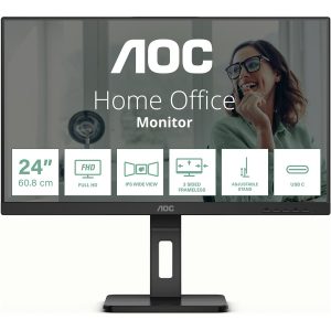 AOC Pro-line 24P3CV - P3 Series - monitor LED - 24" (23.8" visível) - 1920 x 1080 Full HD (1080p) @ 75 Hz - IPS - 300…