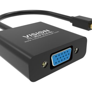 Mini DisplayPort to VGA adaptor - maximum resolution 1920 x 1080 - does not convert VGA to DP - hotplug - mDP (m) to…