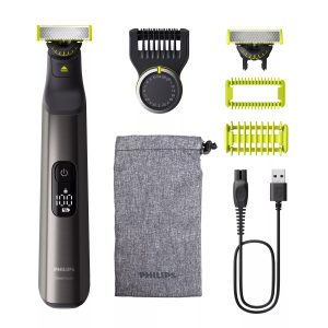 Cortabarbas + Recortadora Philips Oneblade Pro 360 QP6552/15/ con Batería/ 5 Accesorios