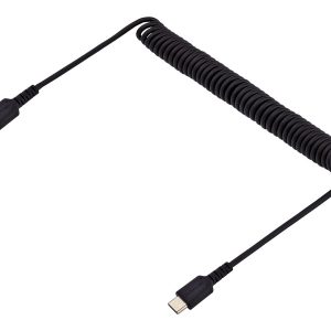 StarTech.com 3ft (1m) USB C Charging Cable, Coiled Heavy Duty Fast Charge & Sync USB-C Cable, High Quality USB 2.0…