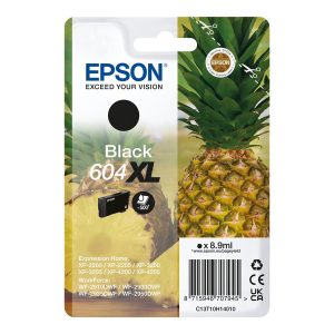 Epson 604XL Singlepack - 8.9 ml - XL - preto - original - blister com RF/alarme acústico - tinteiro