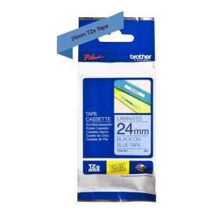 Brother TZe-551 - Preto sobre azul - Rolo (2,4 cm) 1 cassete(s) fita laminada