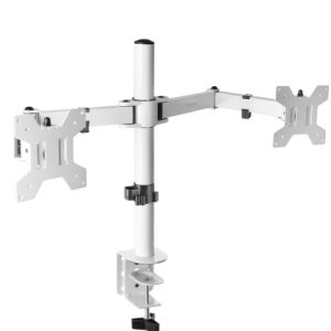 Soporte de Mesa para 2 Monitores Mars Gaming MARM2/ Giratorio/ Inclinable/ hasta 8kg