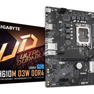 Placa Base Gigabyte H610M D3W DRR4 Socket 1700/ DDR4/ PCIe 4.0/ Micro ATX