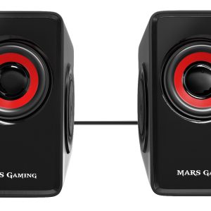 Altavoces Mars Gaming MS1/ 10W/ 2.0/ Rojos