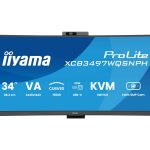 iiyama ProLite XCB3497WQSNPH-B1 - Monitor LED - curvo - 34" (31.3" visível) - 3440 x 1440 UWQHD @ 120 Hz - VA - 300…