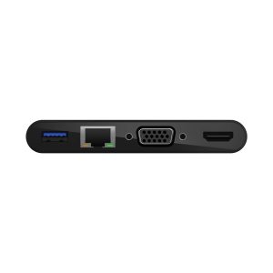 Belkin - Adaptador multiporta - USB-C - VGA, HDMI - 1GbE