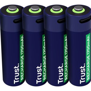 Pack de 4 Pilas AA Trust 25631/ Recargables