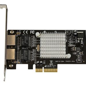 Startech Dual Port PCI Express (PCIe x4) Gigabit Ethernet Server Adapter - 2 Port Network Card - Intel i350 NIC - GbE…