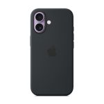Apple - Cobertura protectora para telemóvel - compatibilidade MagSafe - silicone - preto
