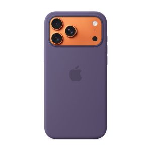 Apple - Tampa posterior para telemóvel - compatibilidade MagSafe - silicone - nevoeiro roxo