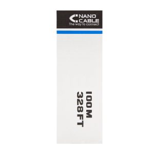 Bobina Cabo RJ45 UTP Nanocable Cat.6 100m Cinzento