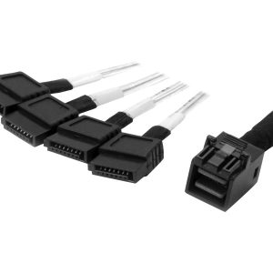 StarTech 1m Internal Mini SAS to SATA Cable - SFF-8643 to 4x SATA (SAS43SAT1M) - Cabo SATA