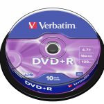 DVD+R Verbatim Advanced AZO 16X/ Caixa-10 unidades