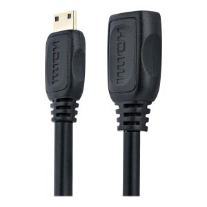 Startech 5in Mini HDMI to HDMI Adapter, 4K High Speed HDMI Adapter, 4K 30Hz Ultra HD High Speed HDMI Adapter, HDMI 1.4,…