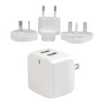 Startech Dual Port USB Wall Charger 17W/3.4A - Travel Charger 110V/220V - Adaptador de alimentação - 17 Watt - 3.4 A -…