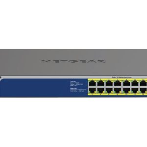 NETGEAR GS516PP - Interruptor - sem gestão - 16 x 10/100/1000 (PoE+) - desktop, montável em trilho - PoE+ (260 W)