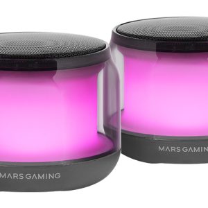 Altavoces con Bluetooth Mars Gaming MS-AURA/ 15W/ 2.0/ Negros