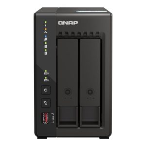QNAP TS-253E - Servidor NAS - 2 baias - SATA 6Gb/s - RAID (expansão de disco rígido) 0, 1, 5, 6, 10, 50, JBOD, 60 - RAM…