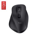 Ratón Ergonómico Inalámbrico Trust Fyda Multidispositivo/ Batería recargable/ Hasta 2400 DPI