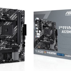 Placa Base Asus Prime A520M-R Socket AM4/ DDR4/ PCIe 3.0/ Micro ATX