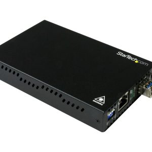Startech Singlemode (SM) LC Fiber Media Converter for 1Gbe Network - 10km - Gigabit Ethernet - 1310nm - with SFP…