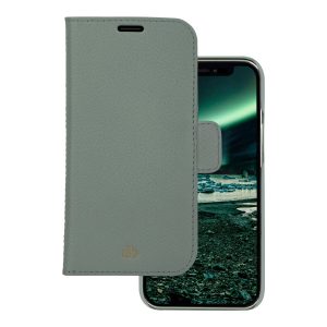 dbramante1928 New York - Capa flip cover para telemóvel - detachable magnetic back-cover - couro Saffiano - green bay