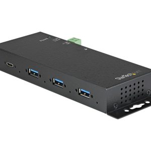 Startech 4 Port USB C Hub 10Gbps - Metal Industrial USB 3.2/3.1 Gen 2 Type-C Hub - 3A/1C - USB-C or USB-A Host -…