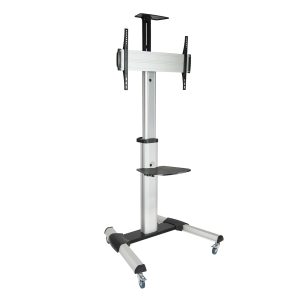 Soporte de Suelo Inclinable/ Ajustable con Ruedas TooQ FS1870M-B para TV de 37-70"/ hasta 50kg