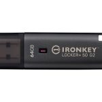 Kingston IronKey Locker+ 50 G2 - Drive flash USB - encriptado - 64 GB - USB 3.2 Gen 1 - Compatível com TAA