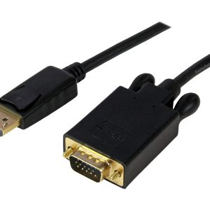StarTech 10 ft DisplayPort to VGA Adapter Cable - DP to VGA Video Converter - Active DisplayPort to VGA Cable for PC…