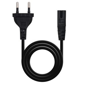Cable Alimentación Forma 8 Nanocable 10.22.0402-L300/ CEE7/16 Macho - C7 Hembra/ 3m/ Negro