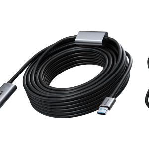 Vision - Cabo de extensão USB - USB Tipo A (F) para USB Tipo A (M) - USB 3.0 - 10 m - ativo - preto