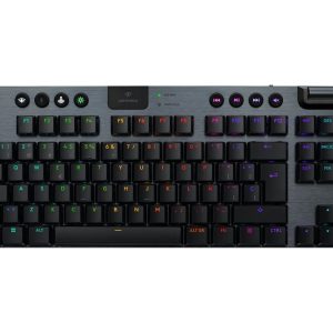 Logitech G G915 TKL - Teclado - luz traseira - sem fios - Bluetooth, USB, 2.4 GHz - QWERTY - Espanhol - interruptor: GL…