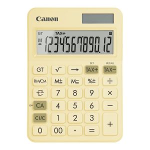 Canon LS-125KB - Calculadora de secretária - 12 dígitos - Painel solar, bateria - amarelo