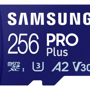 Tarjeta de Memoria Samsung PRO Plus 2023 256GB microSD XC/ Clase 10/ 180MBs
