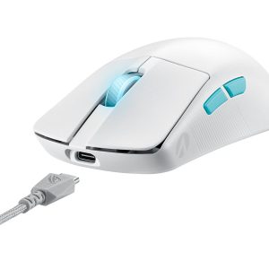 ASUS ROG Harpe Ace - Aim Lab Edition - rato - óptico - 5 botões - com cabo, sem fios - USB, Bluetooth 5.1, 2.4 GHz -…