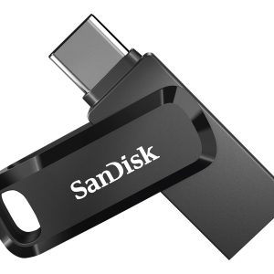 SanDisk Ultra Dual Drive Go - Drive flash USB - 256 GB - USB 3.2 Gen 1 / USB-C - preto