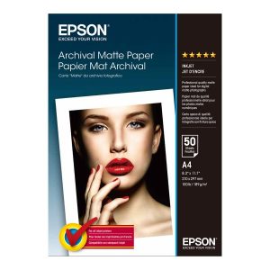 Epson Archival Matte Paper - Mate - A4 (210 x 297 mm) - 189 g/m² - 50 folha(s) papel