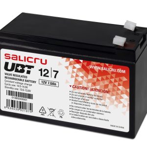 Batería Salicru UBT 12/7 V2 compatible con SAI Salicru según especificaciones