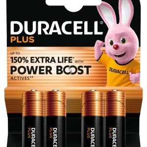 Pack de 4 Pilas AA Duracell Plus Power Boost DPBLR6B4/ 1.5V/ Alcalinas