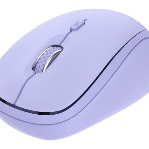 Ratón Mini Inalámbrico Trust Yvi+ Multidispositivo/ Hasta 1600 DPI/ Púrpura