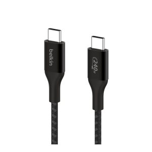 Belkin BoostCharge - Cabo USB - USB-C (M) para USB-C (M) - USB 2.0 - 2 m - suporte para fornecimento de energia até…