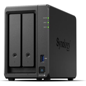 K/DS725+2 bay NAS+2pcs Synology 4TB H