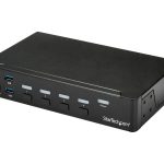 Startech 4 Port HDMI KVM - HDMI KVM Switch - 1080p - USB 3.0 & Audio Support - KVM Video Switch (SV431HDU3A2) - Chave…