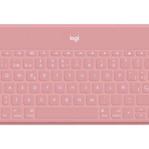Logitech Keys-To-Go - Teclado - sem fios - Bluetooth - QWERTY - Espanhol - rosa blush